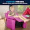 Flash Furniture Kids Recliner, 26" to 39" x 28", Upholstery Color: Pink BT-7985-KID-HOT-PINK-GG - alternate 3